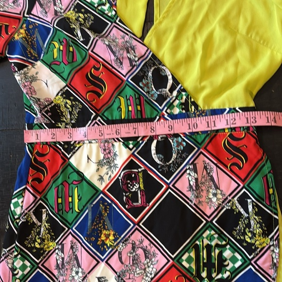 The Moon Colorblock Art To Wear Pattern Modern Dress Size Small - Picture 6 of 11